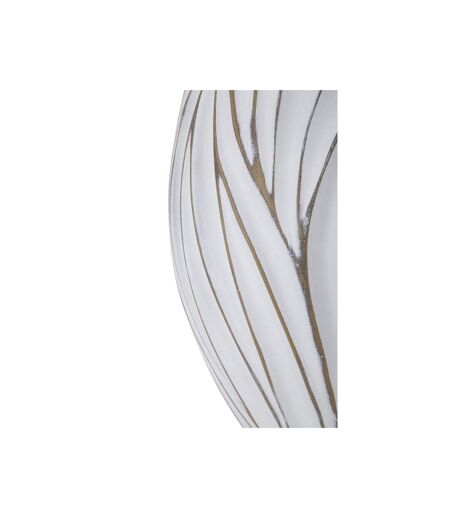 Vase Design en Relief Honduras 41cm Blanc