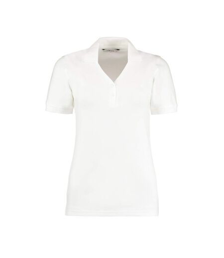 Polo Sophia Femme Blanc Kustom Kit