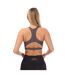 Womens/ladies Series-3 Active Sports Bra Charcoal Skins-2