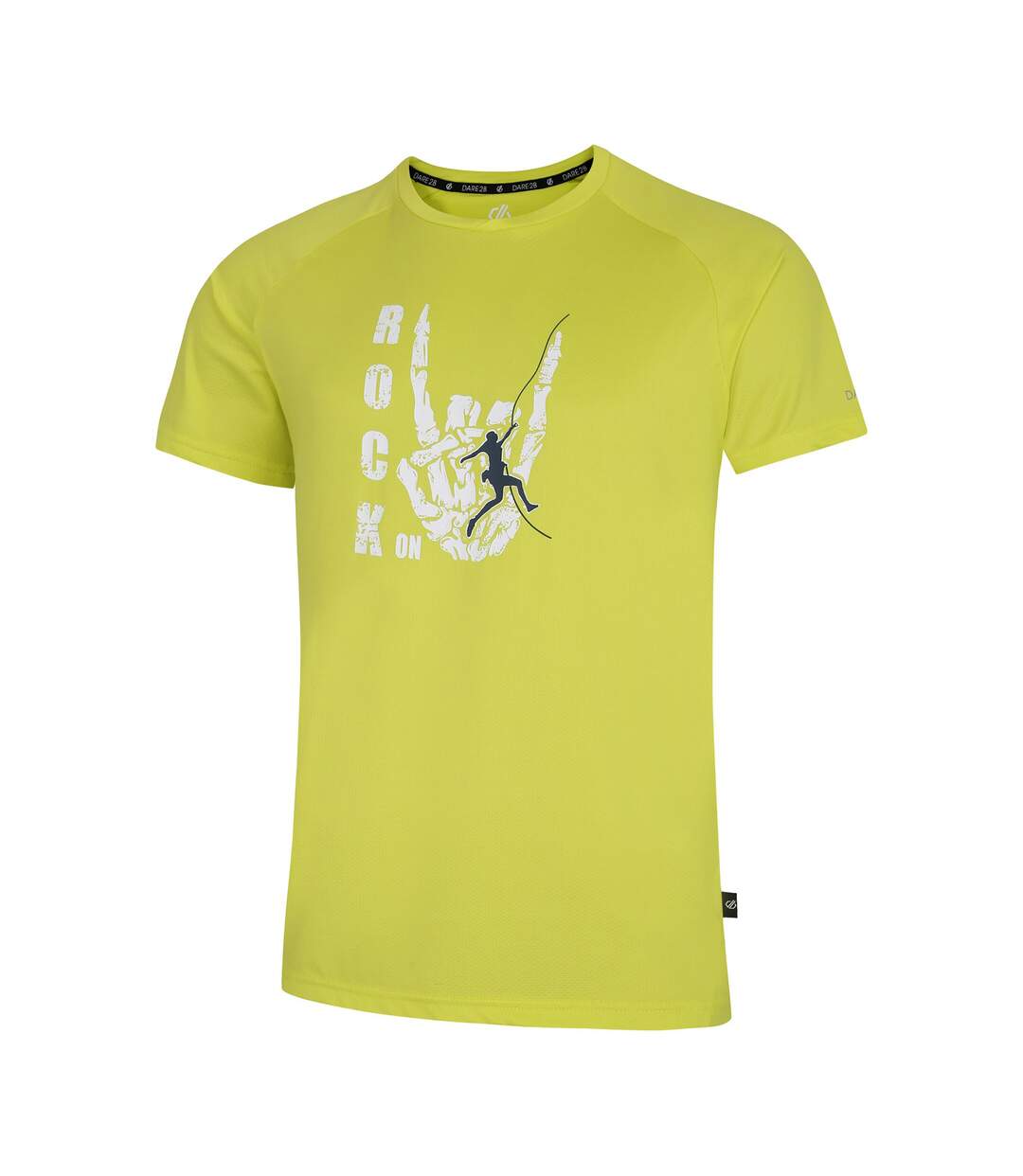 T-shirt tech rock on homme jaune néon Dare 2B