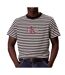 T-Shirt à rayure noir/écru homme calvin klein jeans 20s stripe-1