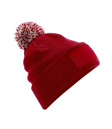 Bonnet snowstar unisexe rouge/blanc Beechfield