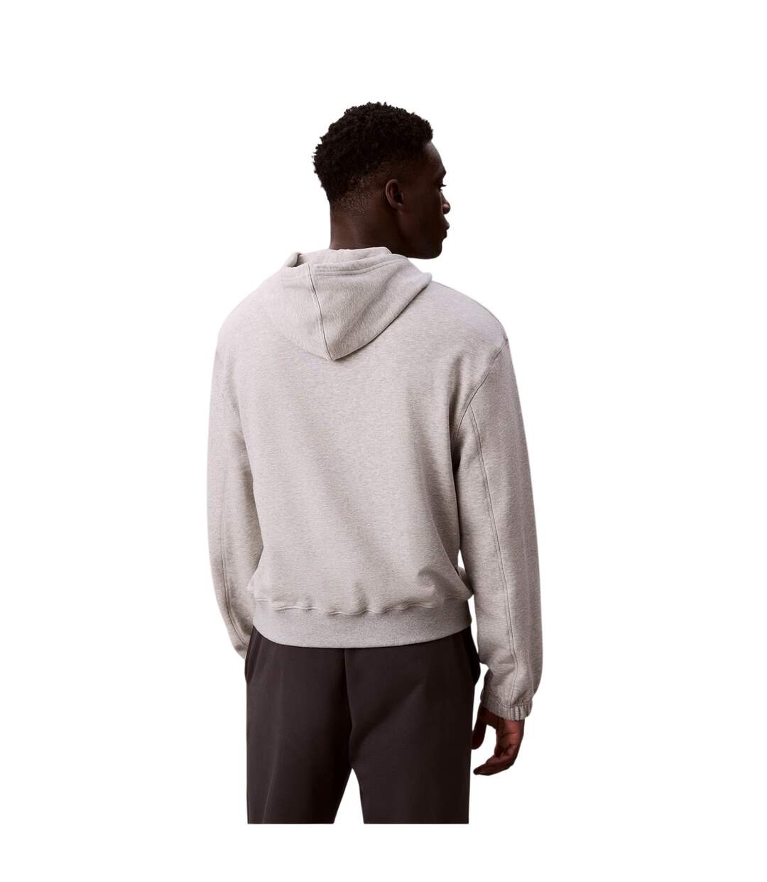 Sweat Motif/style Logo Homme Gris Chiné Calvin Klein-3