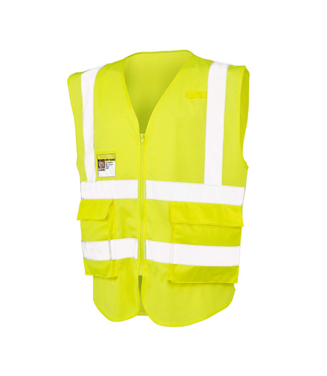 SAFE-GUARD by Result Mens Executive Cool Mesh Safety Vest (Fluorescent Yellow) - UTBC4905