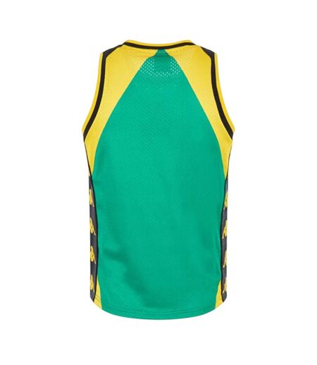 Débardeur Sans Manches Motif/style Côtelé Homme Jaune Vif Noir Kappa
