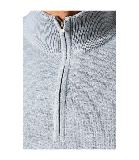 Pull en tricot à fermeture éclair pour hommes gris clair Burton Burton