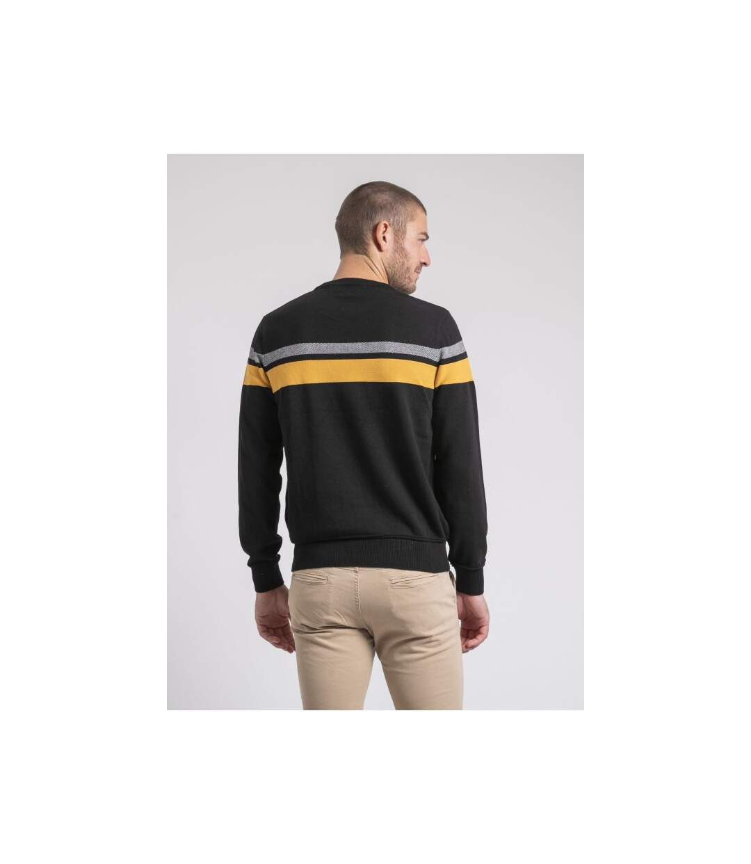 Pull col rond pur coton LORIMAKO-2