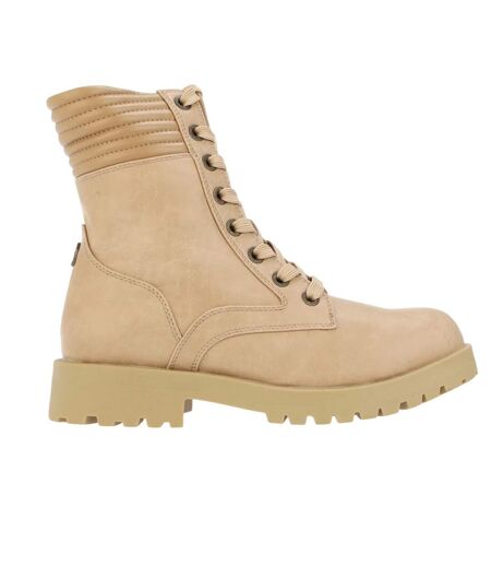 Womens/ladies athena lace up boots beige Blowfish