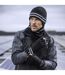 Mens Hi Vis Reflective Fleece Lined Thermal Winter Hat with Drop Neck-3