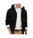 Sweat zippé noir homme superdry essential-1