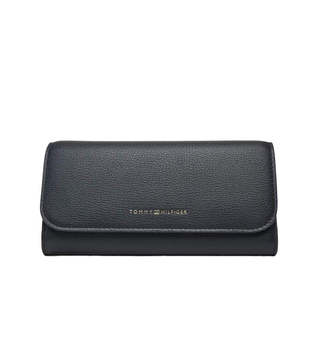 Portefeuille bleu foncé tommy hilfiger flag-1