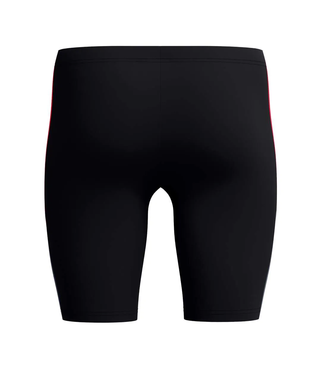 Mens Colour Block Logo Jammer Shorts Black Red Speedo-3