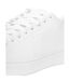 Mens kremes leather-look pu trainers white Duck and Cover-3