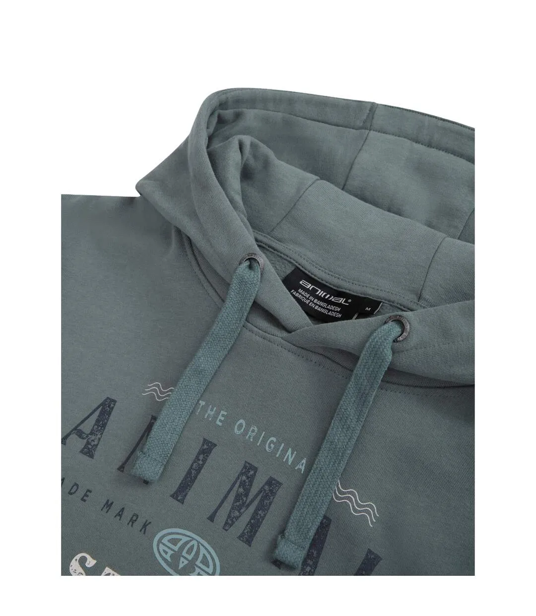 Mens River Abersoch Hoodie Green Animal-3