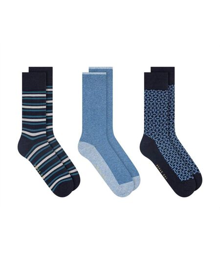 Lot De 3  Chaussettes Homme Bleu Ted Baker