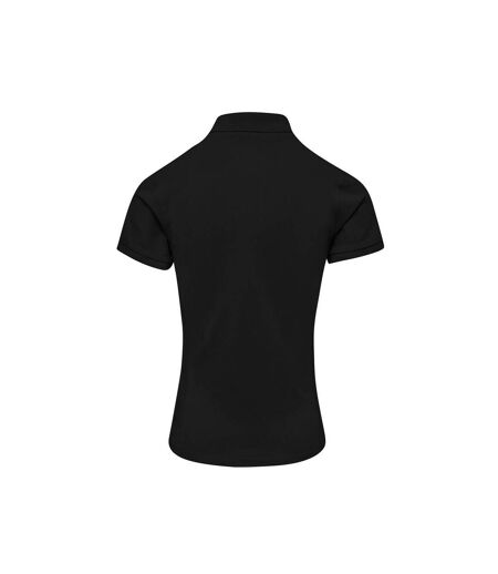 Premier Womens/Ladies Coolchecker Plus Polo Shirt (Black) - UTPC6467