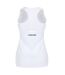 Womens/ladies Spirit Scoop Neck Tank Top White Head-2