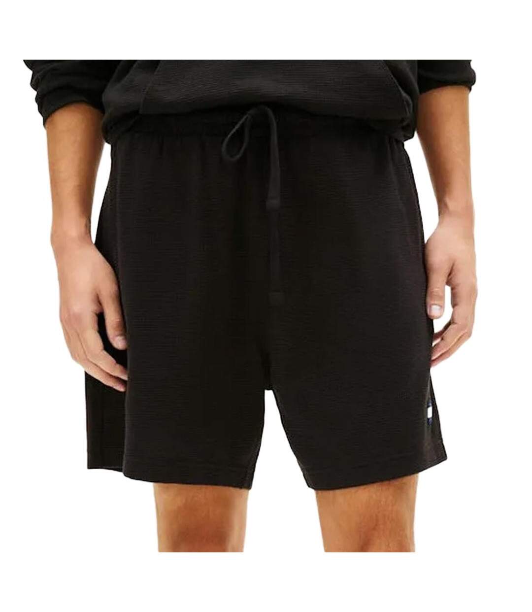 Short noir homme tommy hilfiger tjm waffle-1