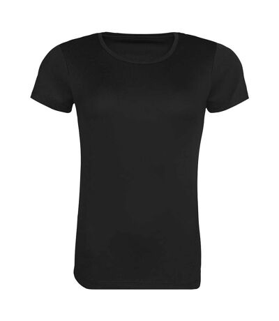 Awdis Womens/Ladies Cool Recycled T-Shirt (Black)