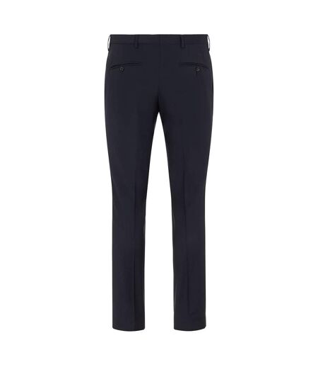 Mens Lone Regular Formal Trousers Navy Boss