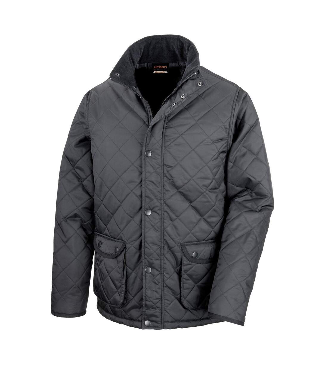 Result Mens Urban Cheltenham Water Repellent Jacket (Black)