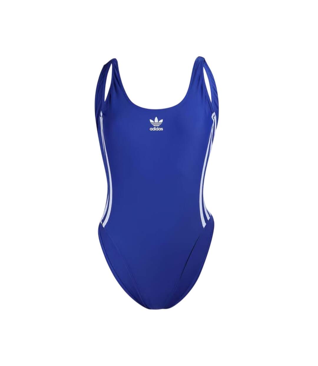 Maillot De Bain 1 Pièce Motif/style À Rayures 3s Femme Bleu Blanc Adidas-2
