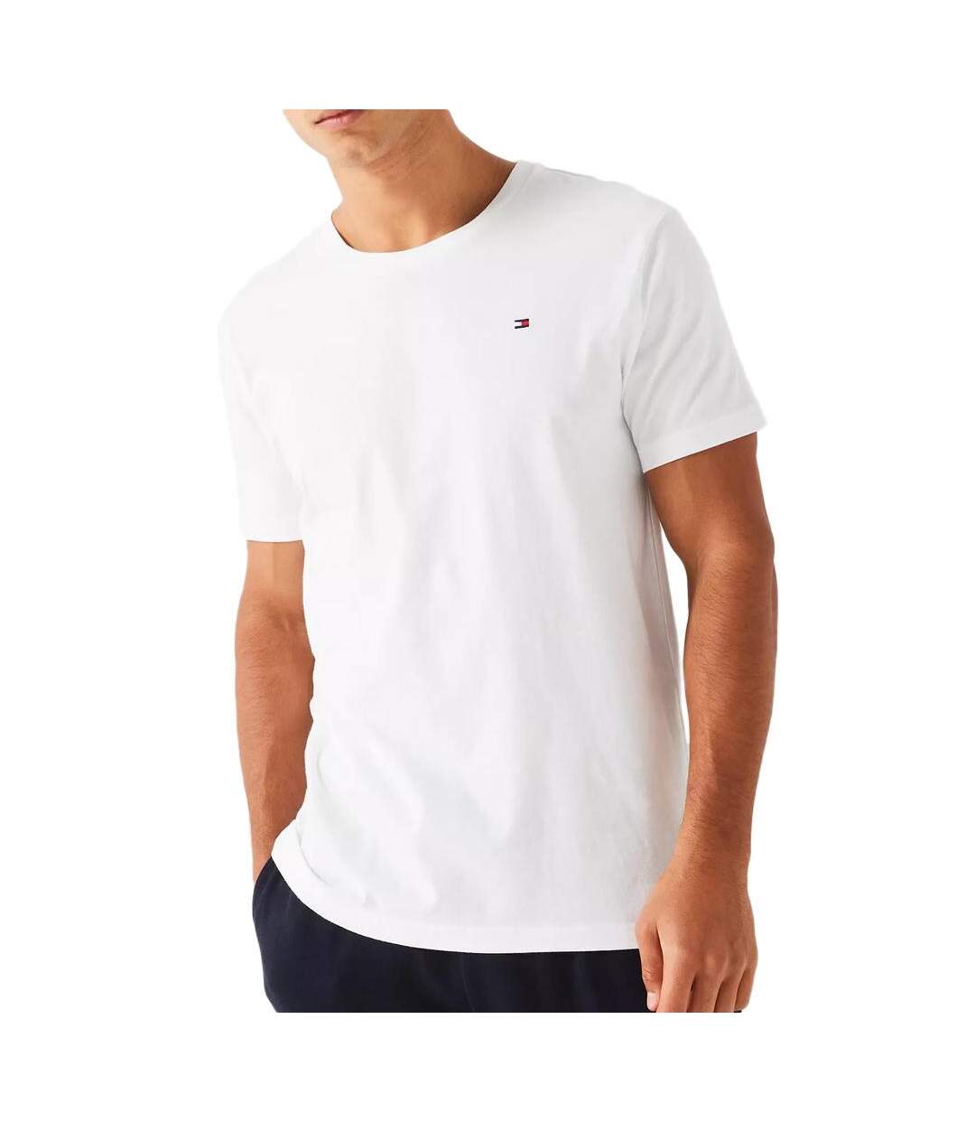 Lot de 3 t-shirts blanc homme tommy hilfiger 03576 - l-2
