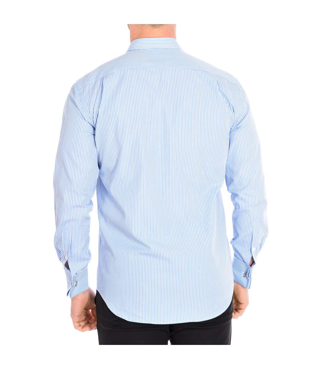 Men's long-sleeved shirt with lapel collar BILL355DC-3