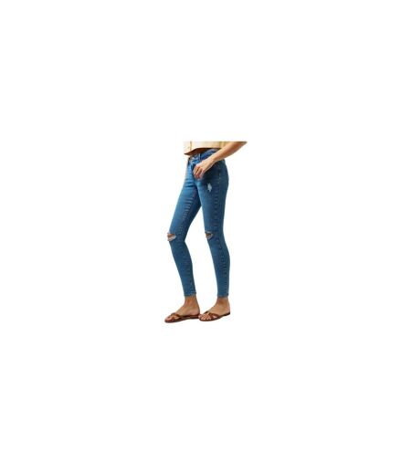 Jean Motif/style Usé Femme Bleu Pieces