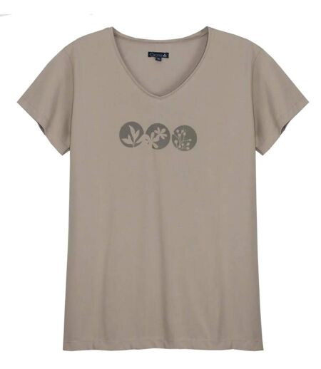 Tee- shirt col V grandes tailles GINNA1