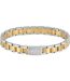 Mens Stainless Steel Two Tone Bracelet One Size Light Yellow Steel Blend Boss-1