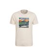 Mountain Warehouse Mens Wilderness Natural T-Shirt (Cream)