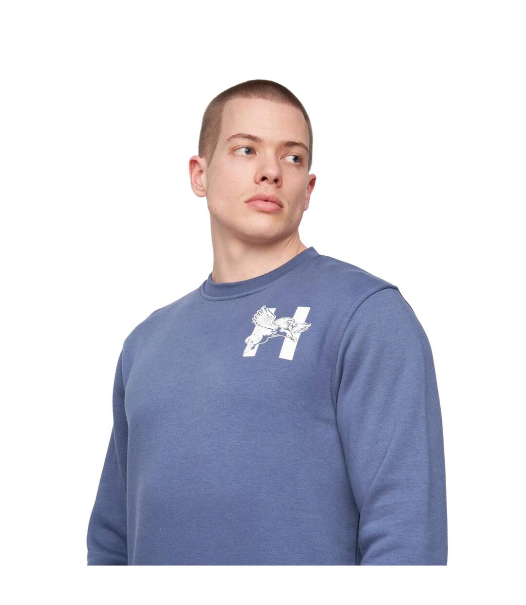 Sweat moorehen homme bleu vif Henleys-3