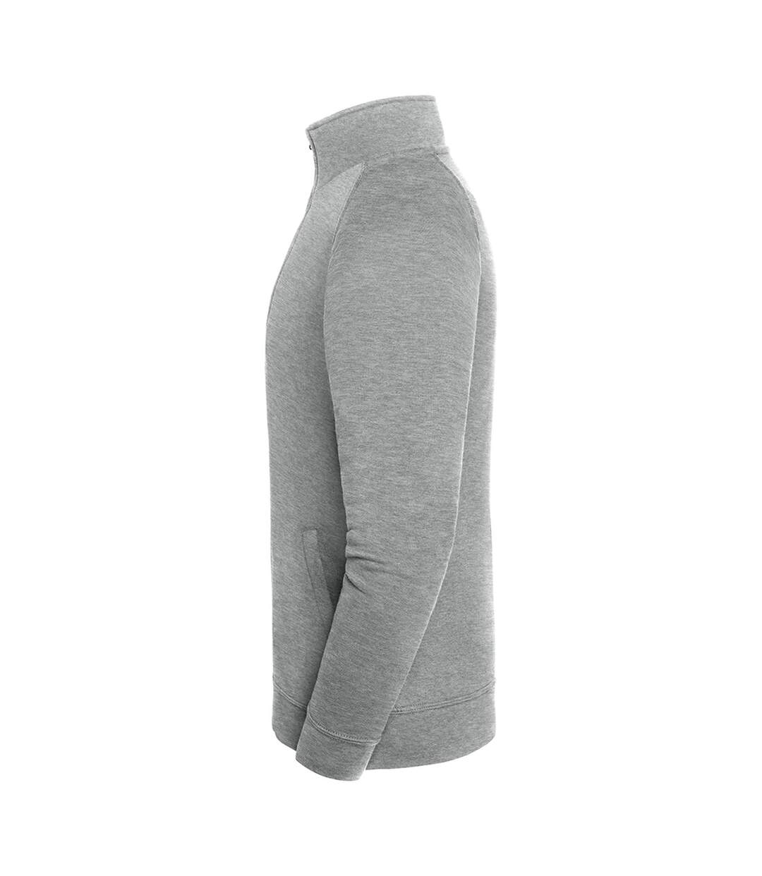Veste De Survêtement Iconic Premium Homme Gris Clair Chiné Fruit Of The Loom-4