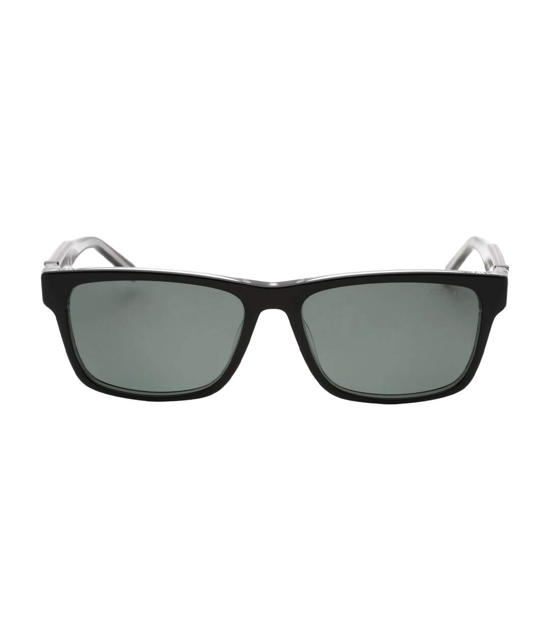 Lunettes De Soleil Polarisantes Rectangulaires Pour Hommes Taille Unique Noir Brillant Guess-3