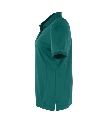 Polo coolchecker femme vert bouteille Premier