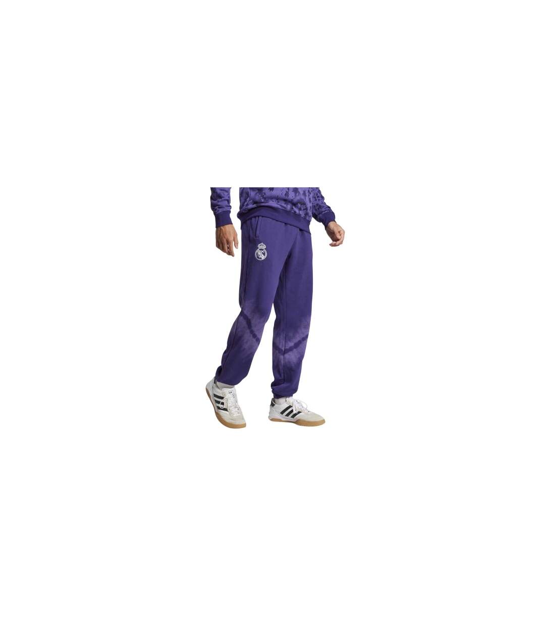 Pantalon De Survêtement Motif/style Real Madrid Cf Homme Violet Foncé Adidas-1