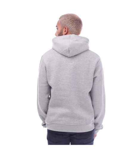 Mens Macksony Graphic Hoodie Grey Marl Duck And Cover