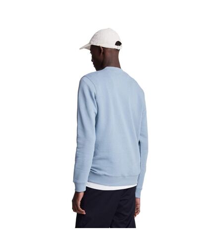 Mens crew neck long-sleeved sweatshirt crafted blue Lyle & Scott