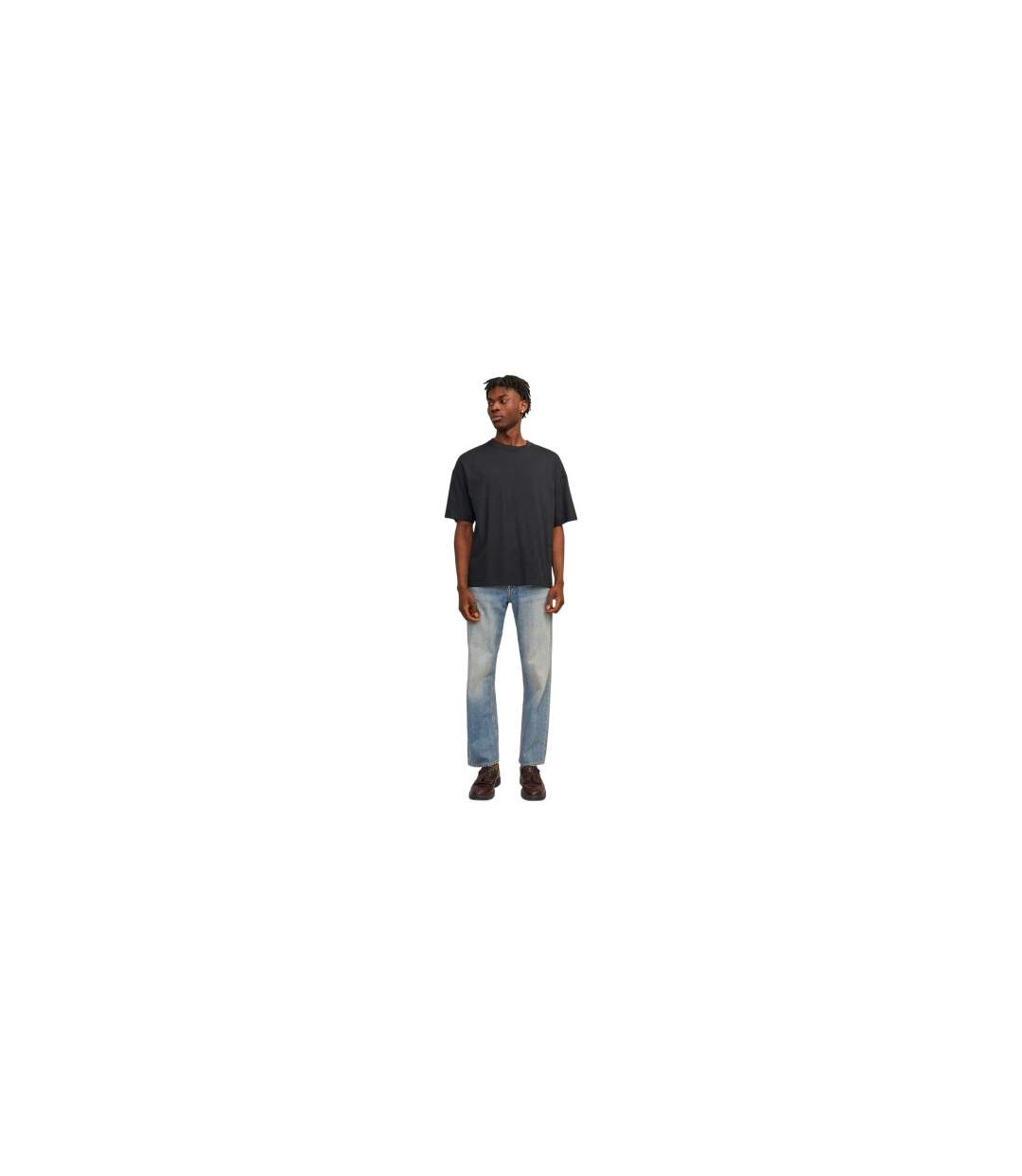 T-shirt Jormilos Homme Noir Jack And Jones-1