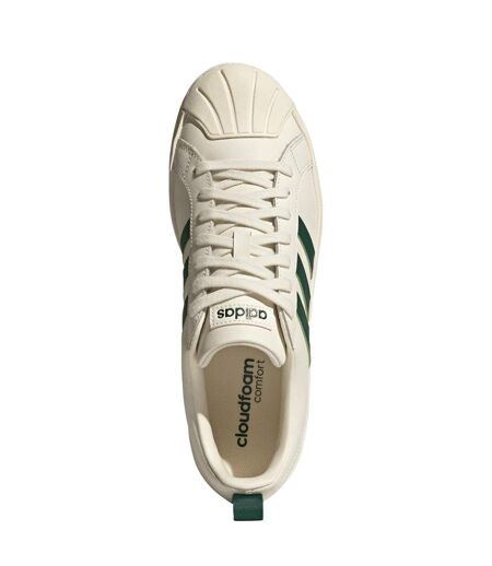 Mens Streetcheck Leather Trainers Cream Adidas