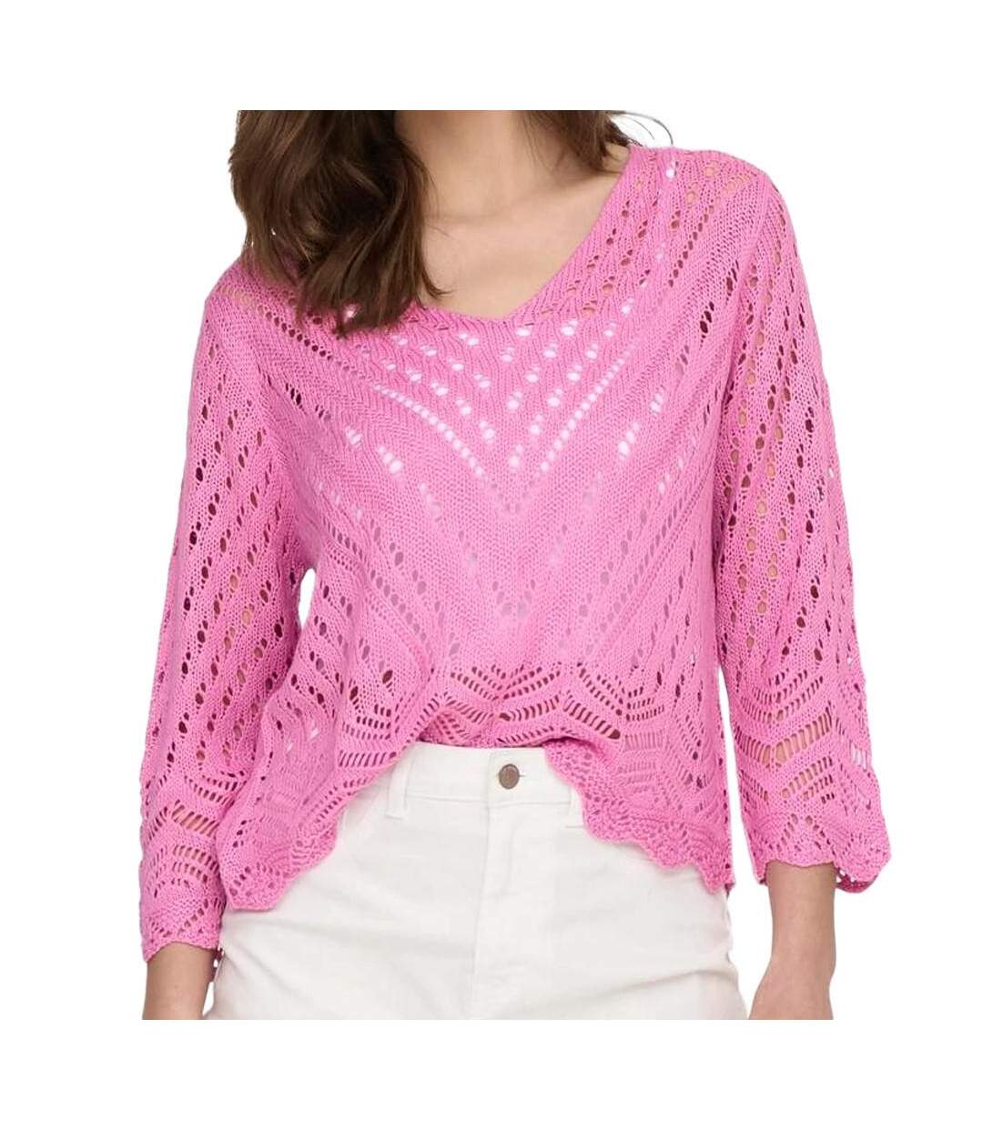 Pull En Maille Rose Femme JDY NEW - L-1