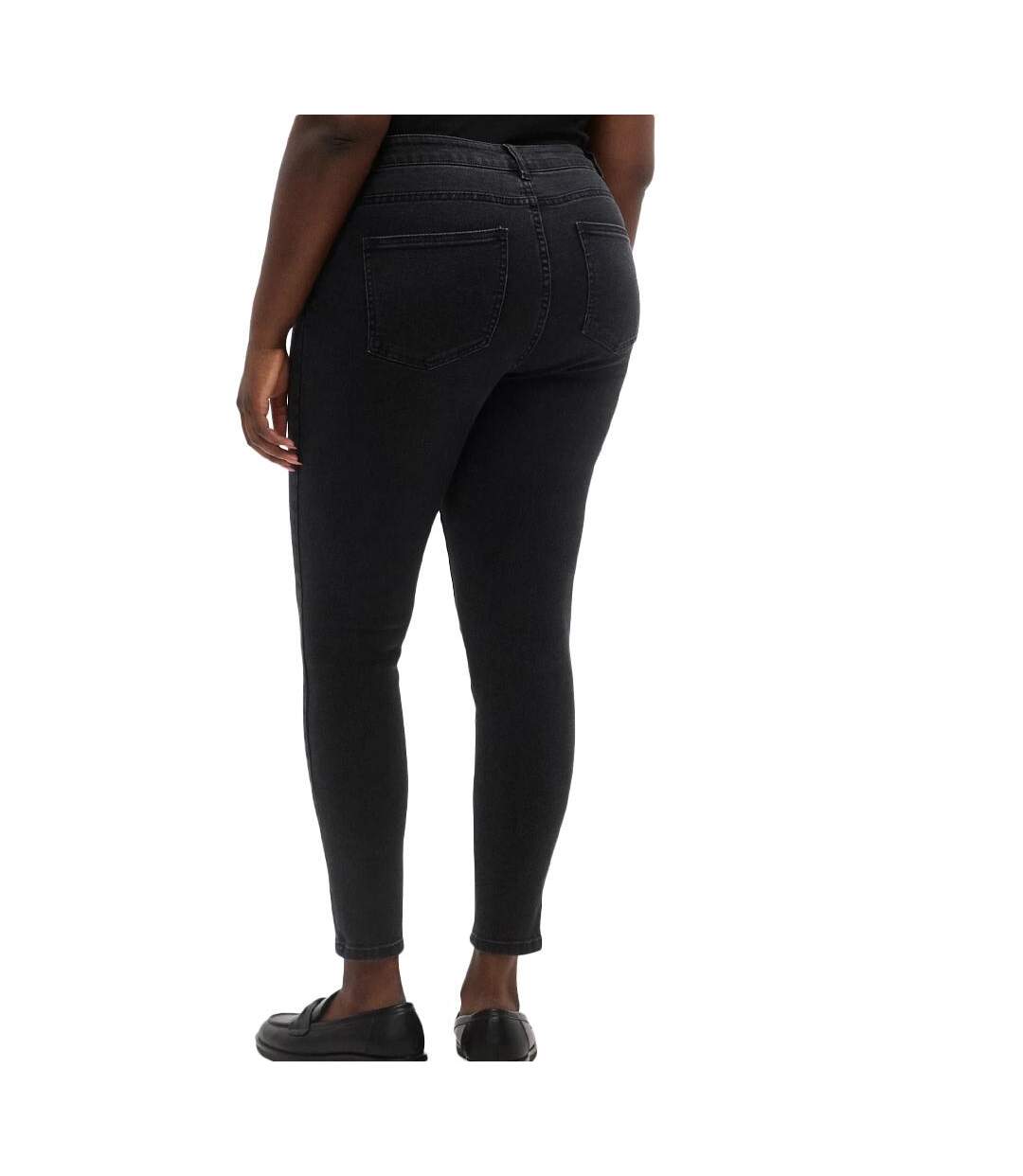 Jean slim noir femme vero moda sofila-2