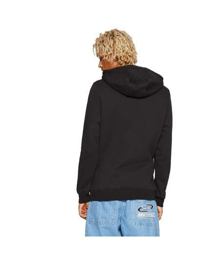Sweat À Capuche Motif/style Rose Homme Noir Mister Tee