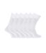 FLOSO Mens Plain 100% Cotton Socks (Pack Of 6) (White) - UTMB183