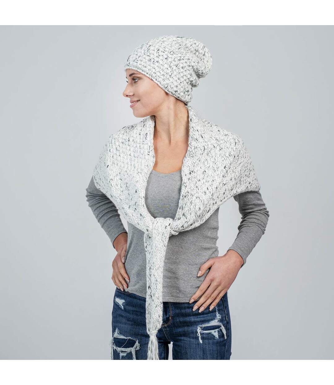 Echarpe et bonnet Lumina  - Fabriqué en UE-2