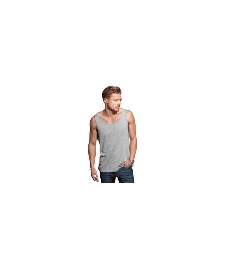 Débardeur Sans Manches Homme Gris Chiné Build Your Brand