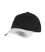 Classic Two Tone Low Profile Baseball Cap Black White Flexfit-1