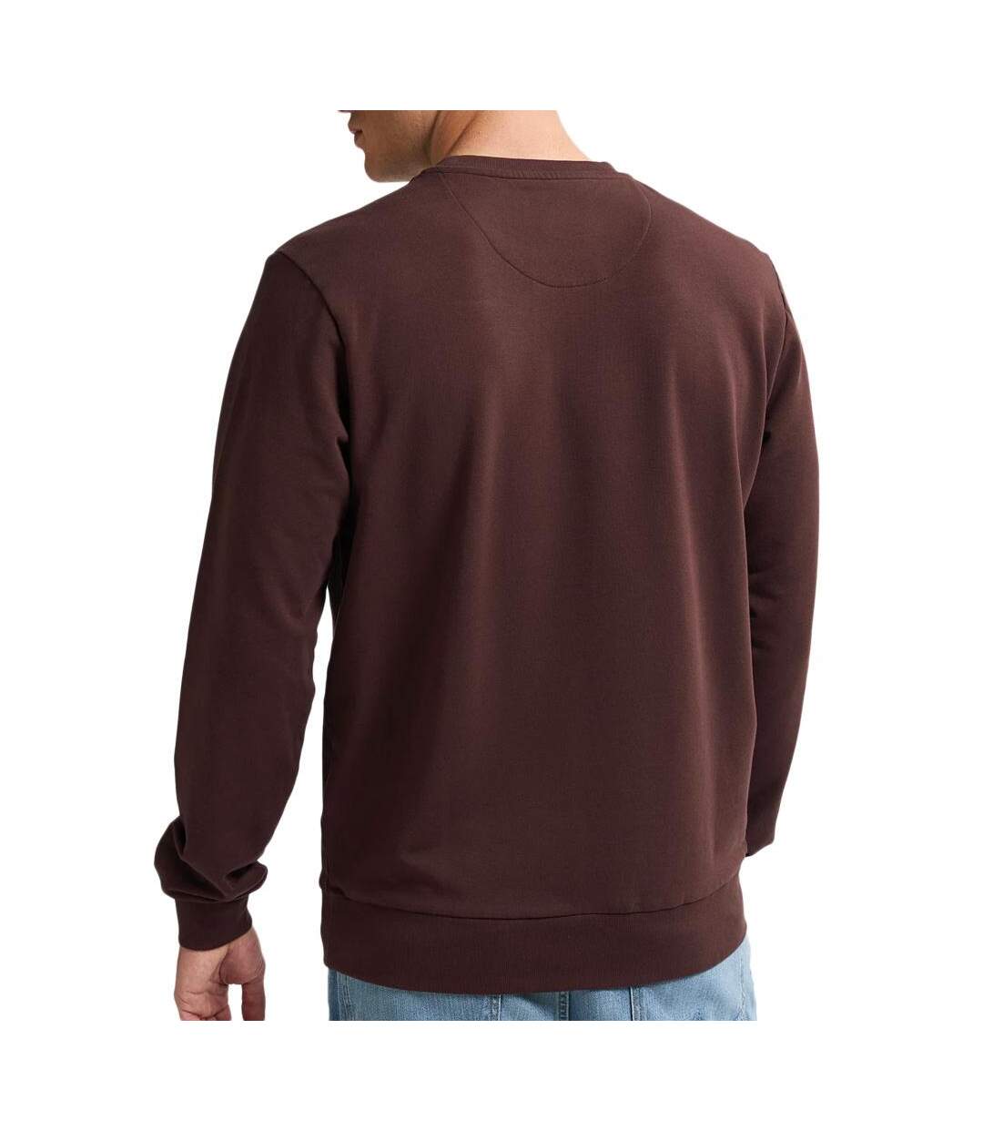 Sweat marron homme petrol industries neck-2