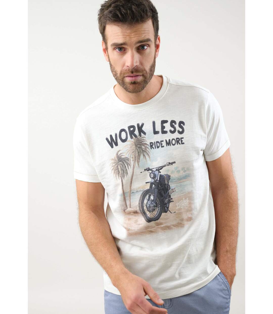 T-shirt casual pour homme WORKLESS-1